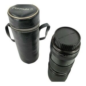 Vintage Formula 5 85-210 mm Zoom Camera Lens With Lens Cap And Case Cover